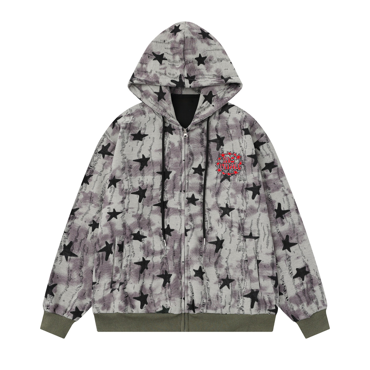 Omirad Star Wash Zip Hoodie