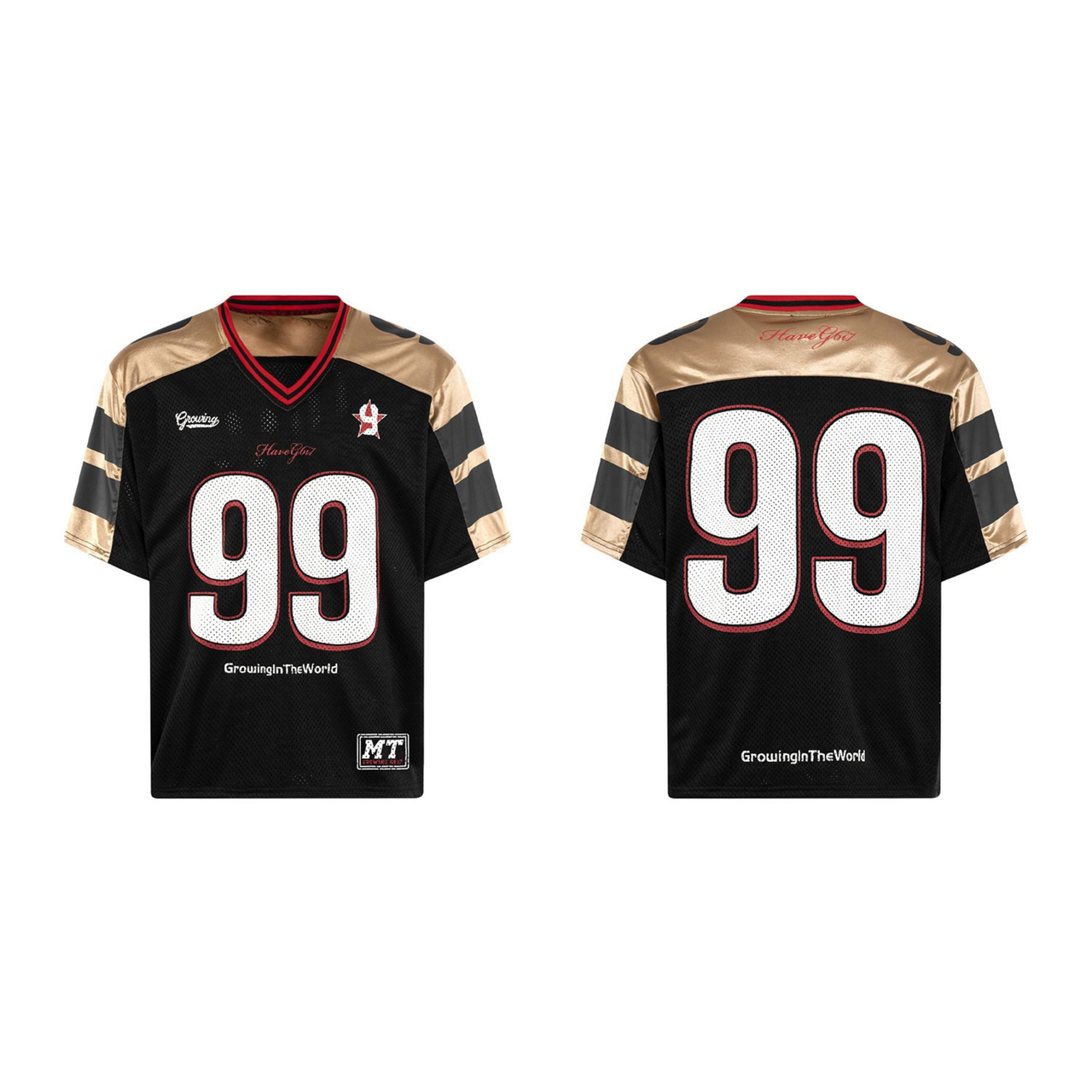 Omirad Varsity Metallic Jersey Tee