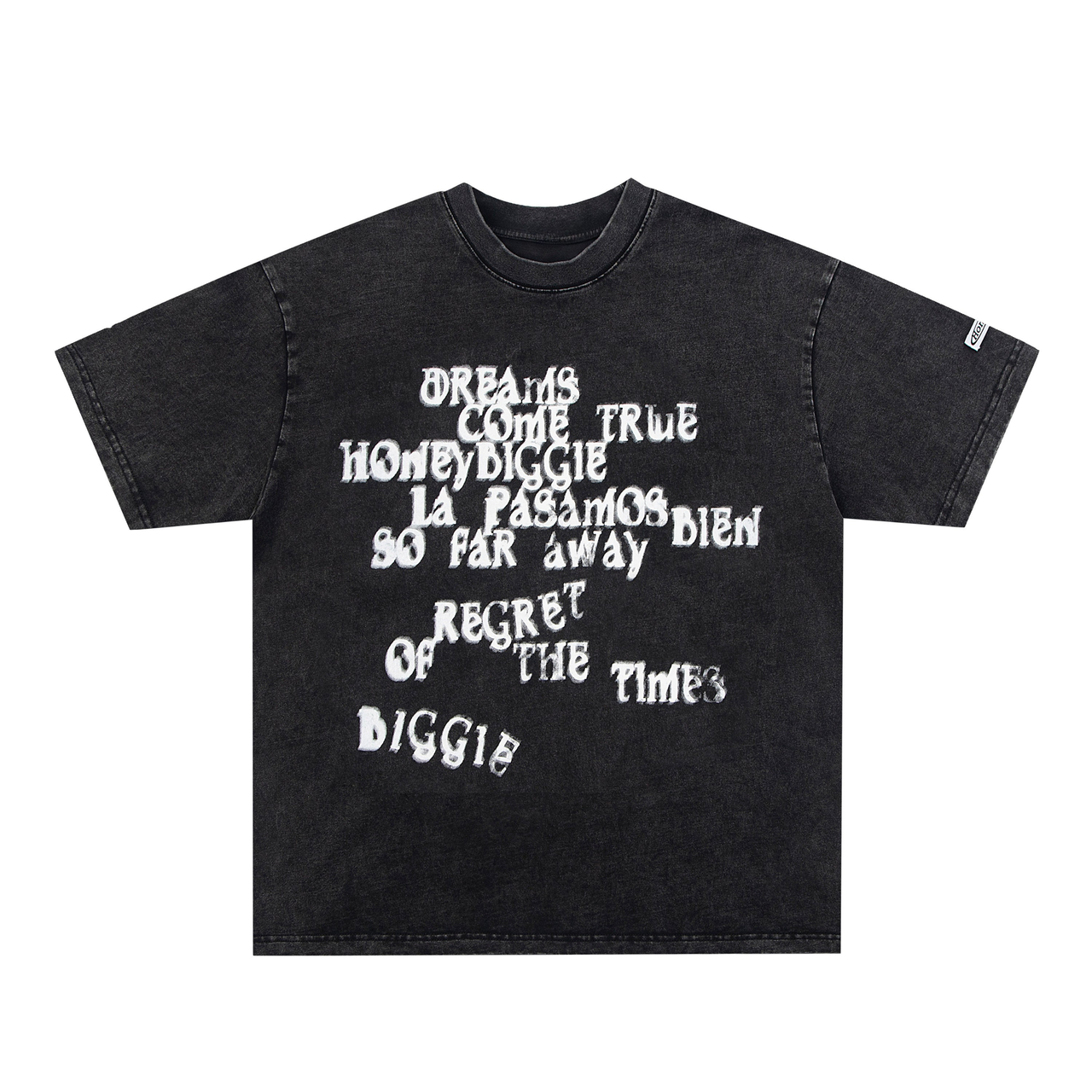 Omirad Washed Typographic Graphic Tee