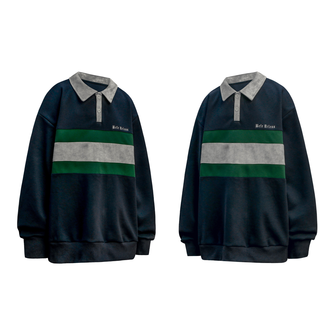 Omirad Retro Stripe Rugby Sweatshirt