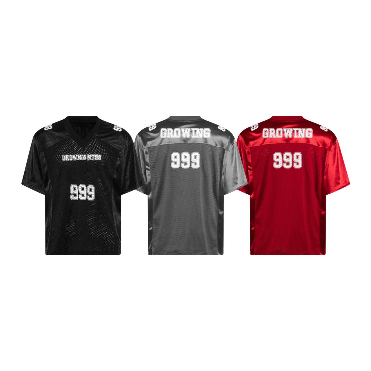 Omirad Metallic Varsity Mesh Jersey Tee