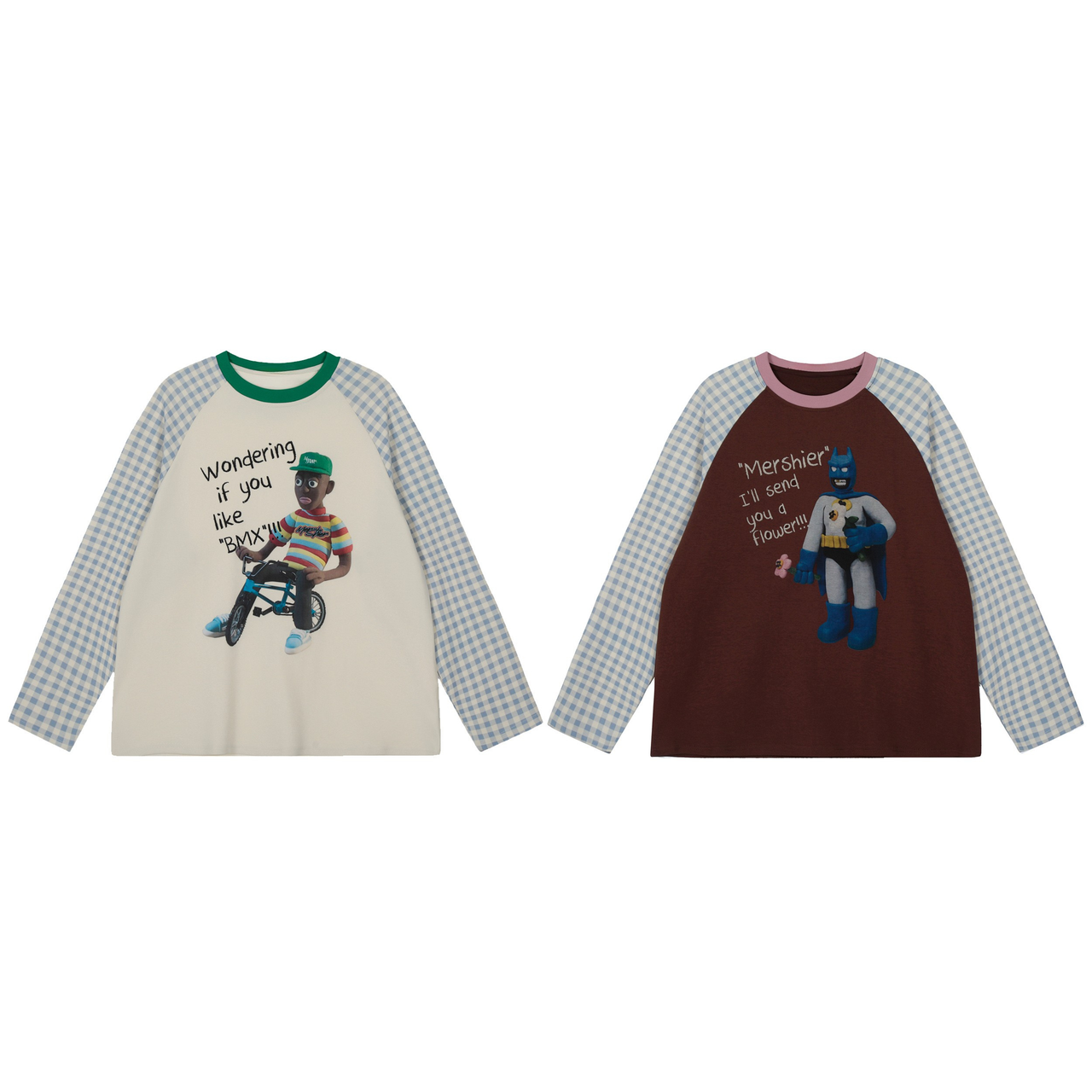 Omirad Patchwork Graphic Long-Sleeve Tee
