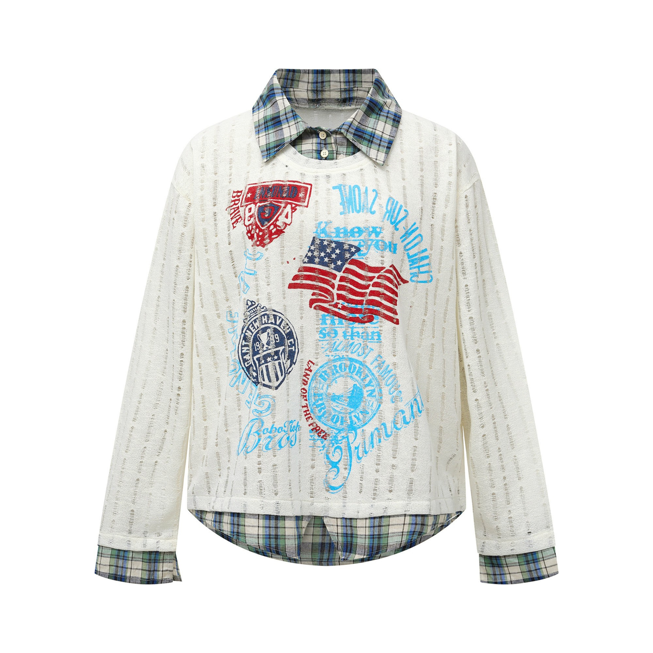 Omirad Patchwork Graphic Shirt