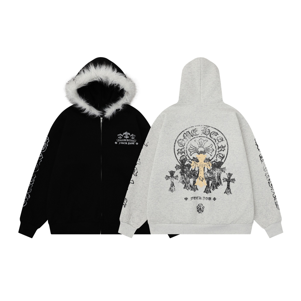 Omirad Gothic Fur Hoodie