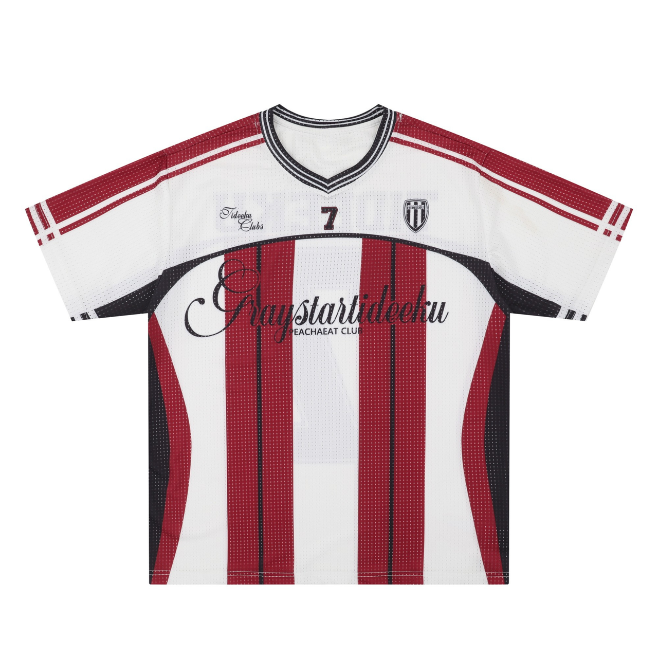 Omirad Tideeku No.7 Striped Mesh Jersey