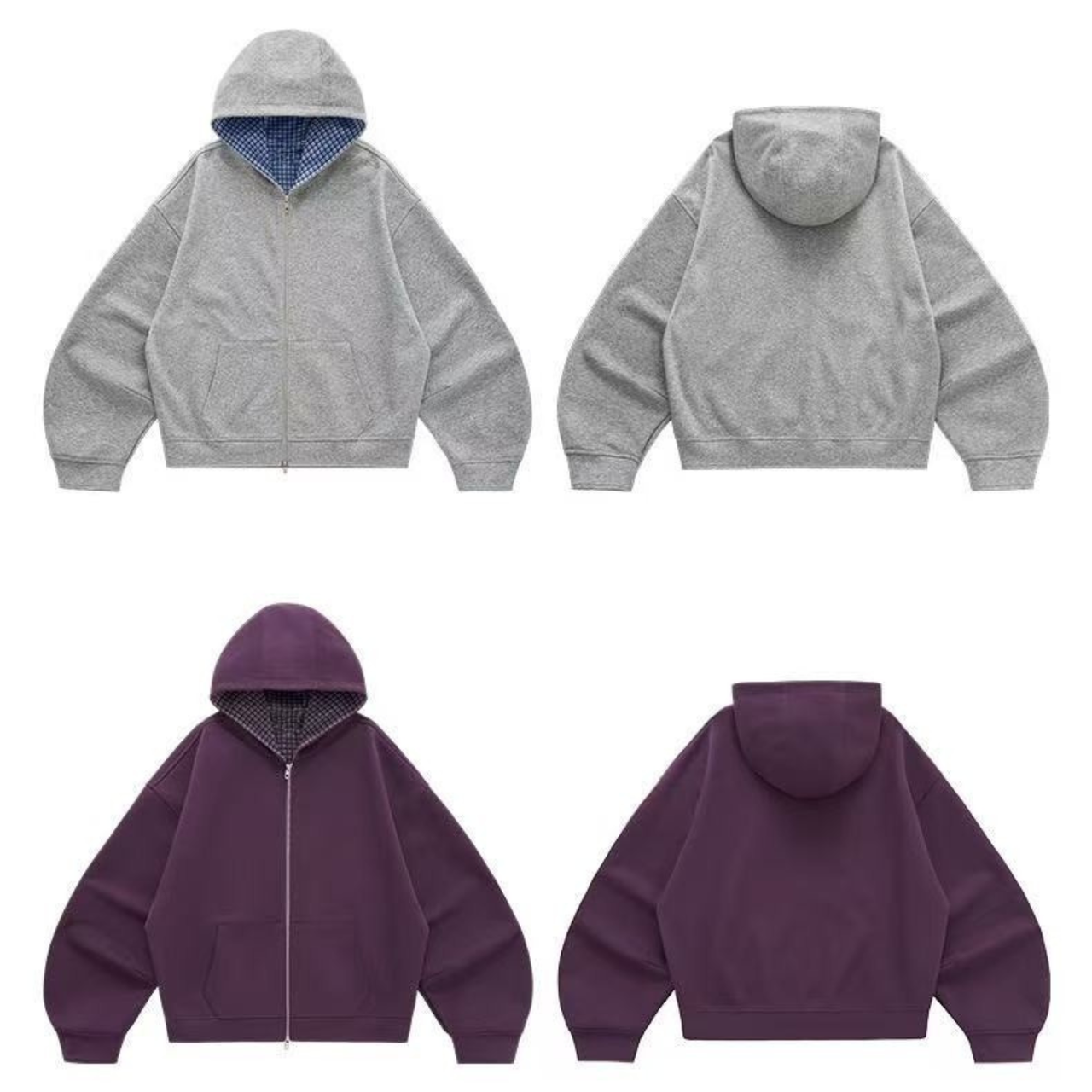 Omirad Minimal Zip-Up Hoodie Jacket