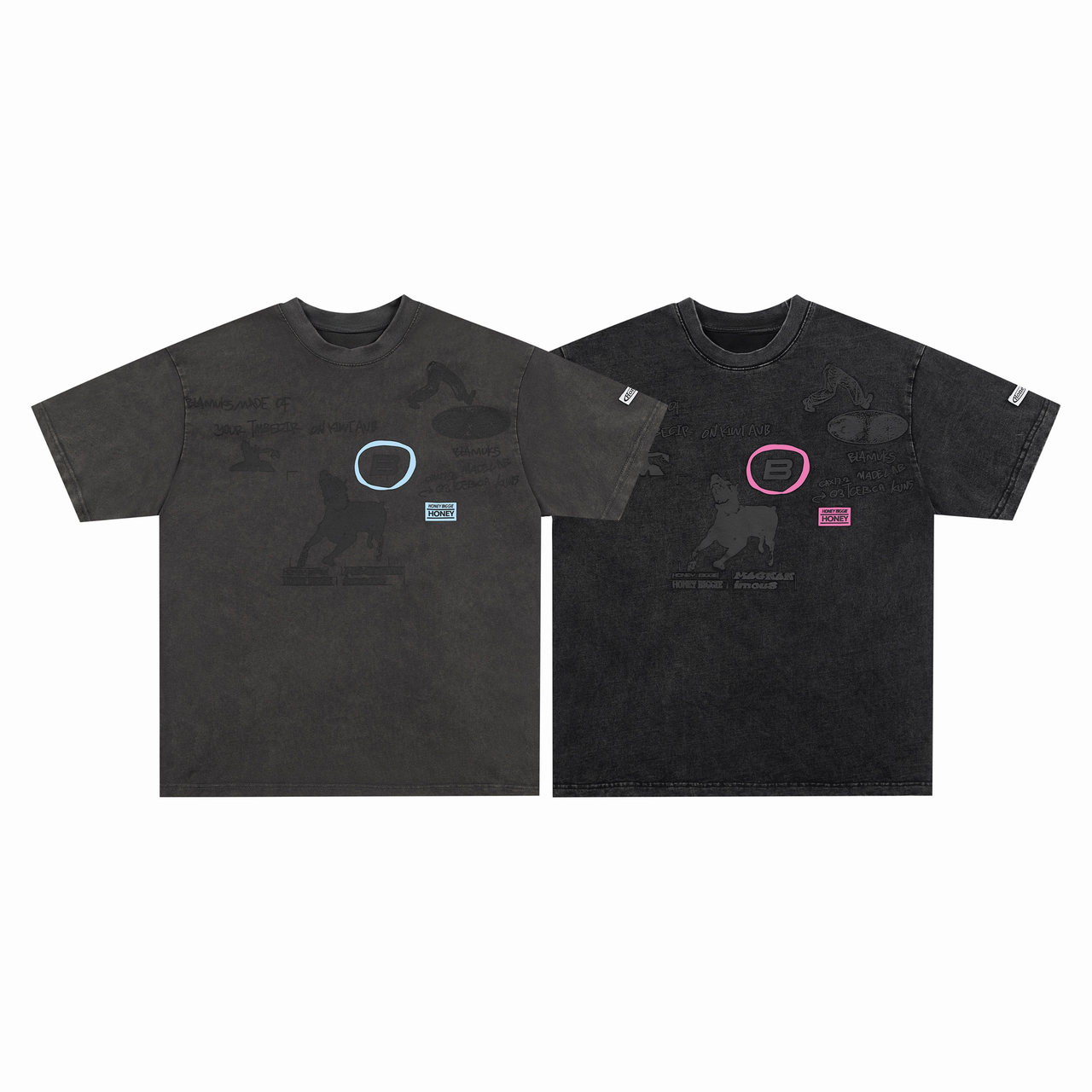 Omirad Washed Sketch Graphic Tee