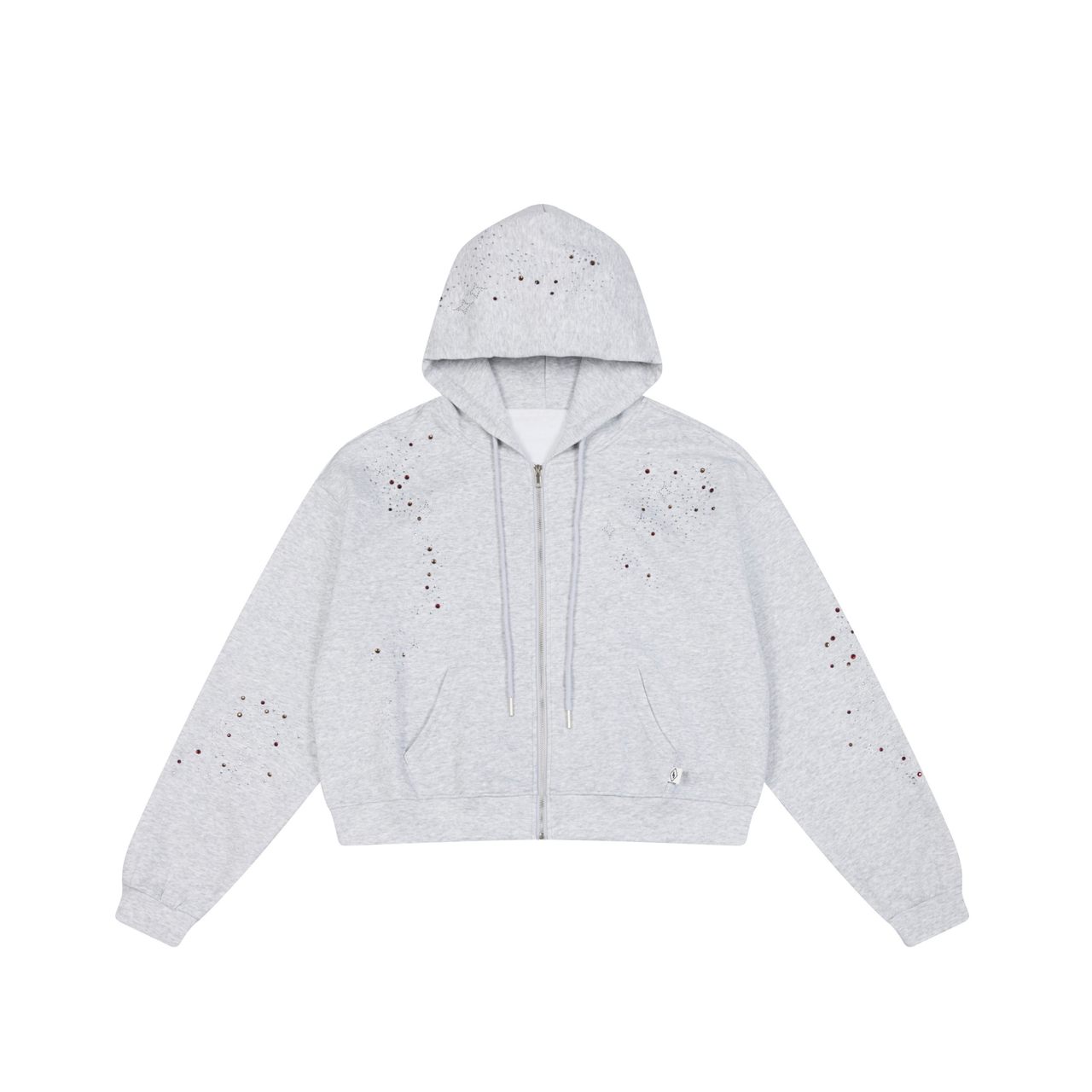 Omirad Distressed Zip-Up Hoodie