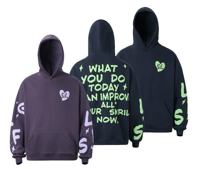 Omirad Glow Quote Graphic Hoodie