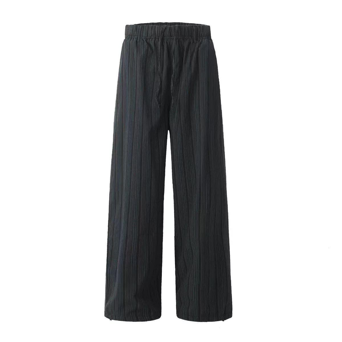 American Vintage Black and Blue Striped Casual Pants