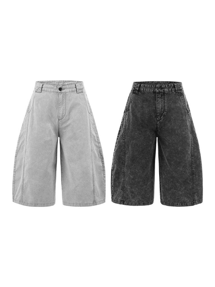 American Distressed Streetwear Cargo Jorts