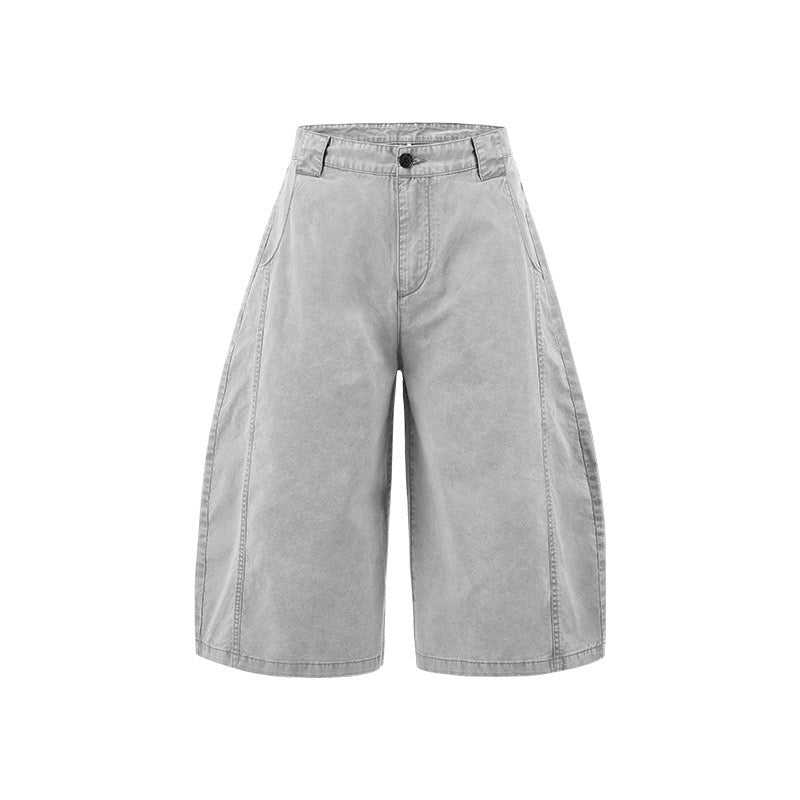 American Distressed Streetwear Cargo Jorts