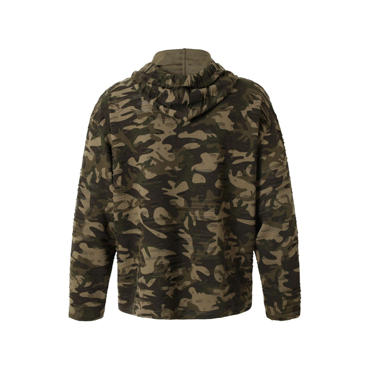 Camo Ripped Hoodie