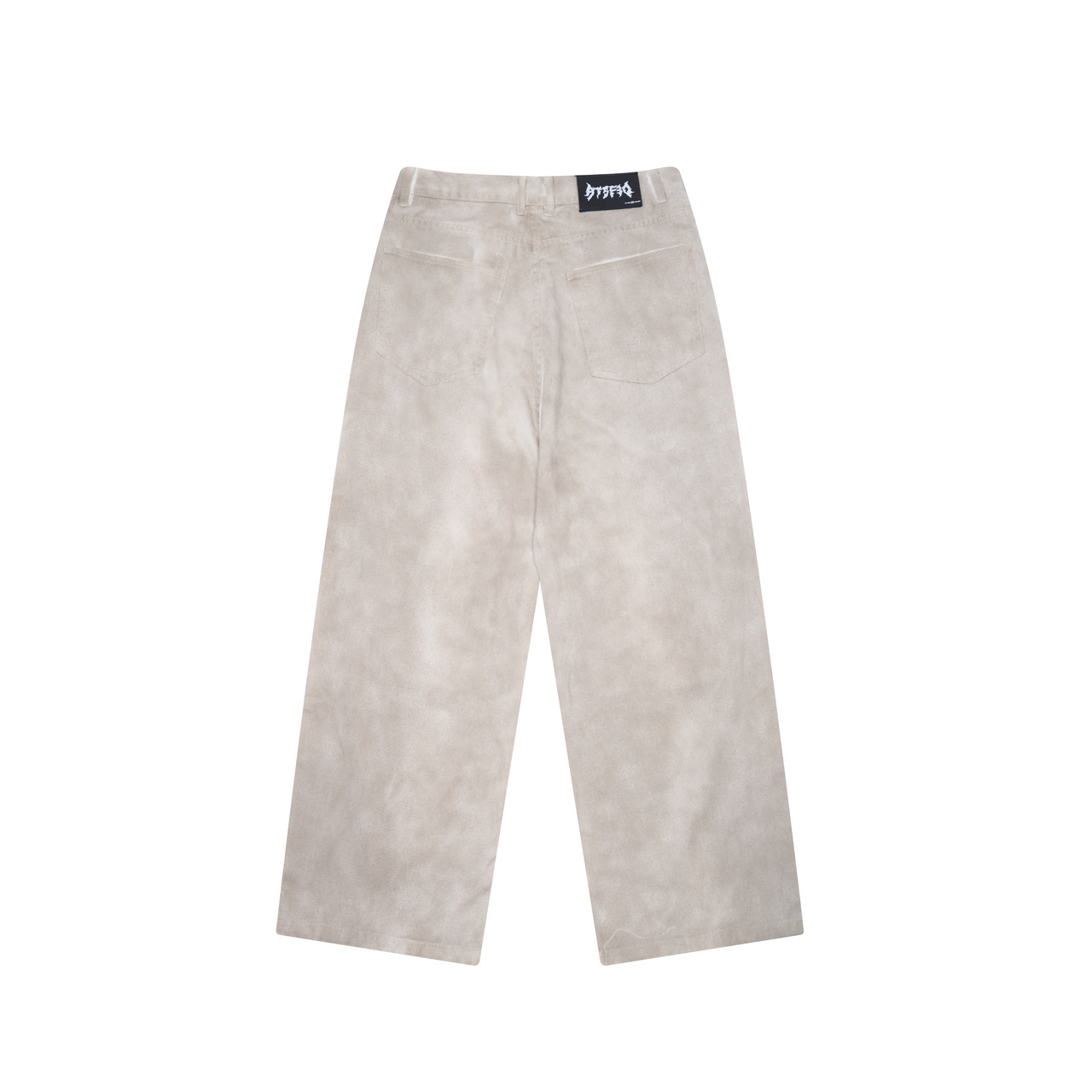 American Wash Distressed Spray-Painted Jeans