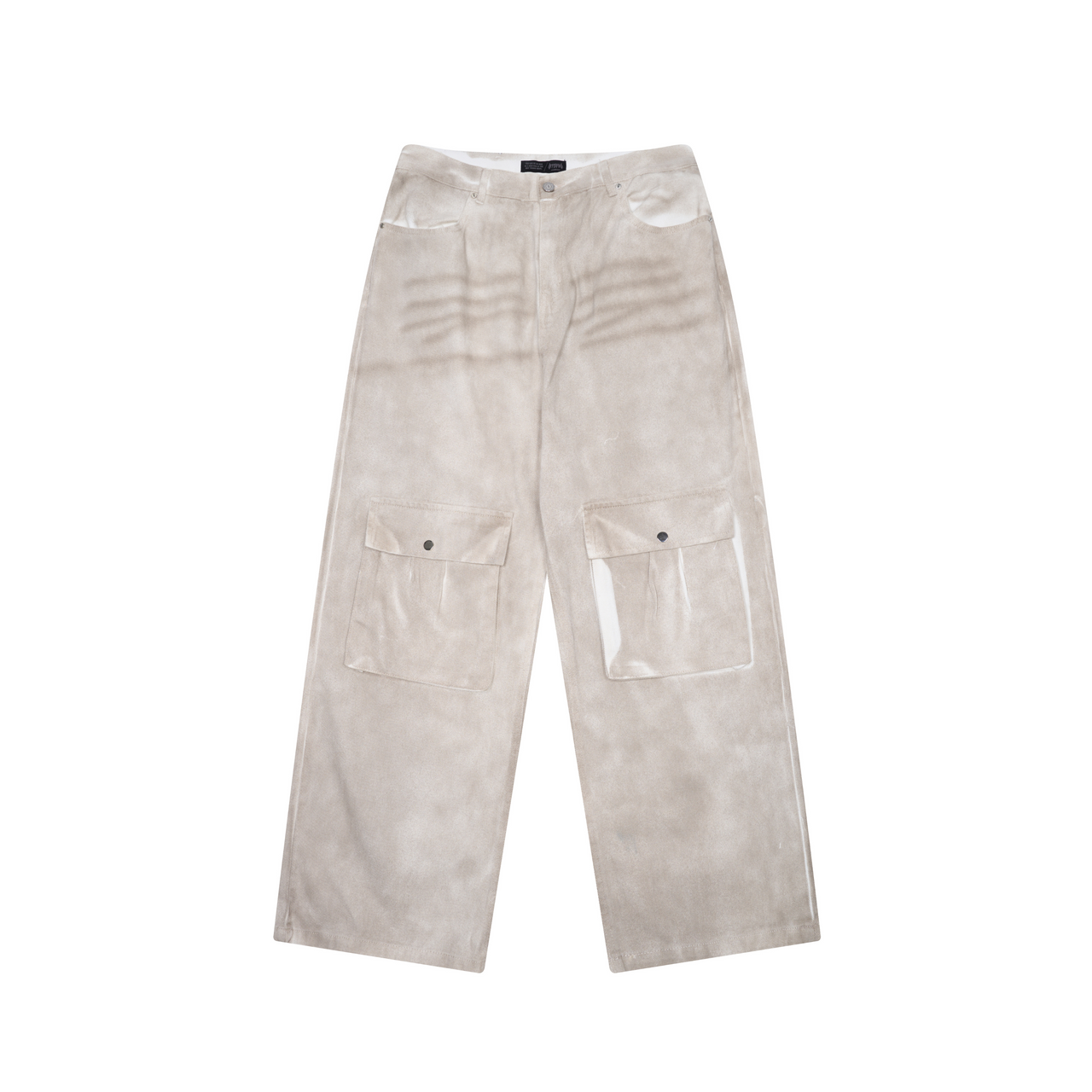 American Wash Distressed Spray-Painted Jeans