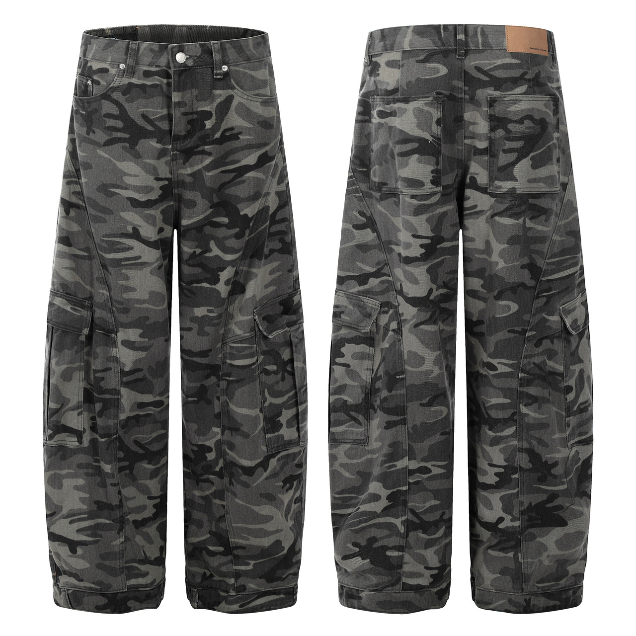 Camouflage Curved Casual Pants
