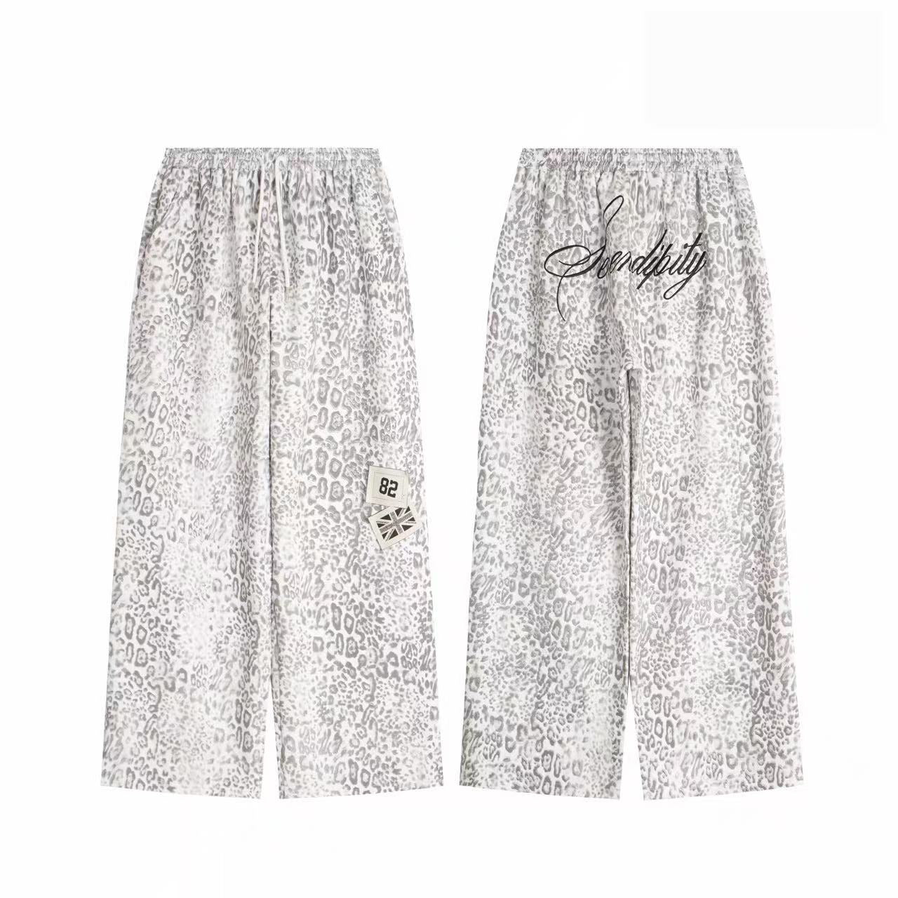 Omirad Leopard Print Wide-Leg Pants