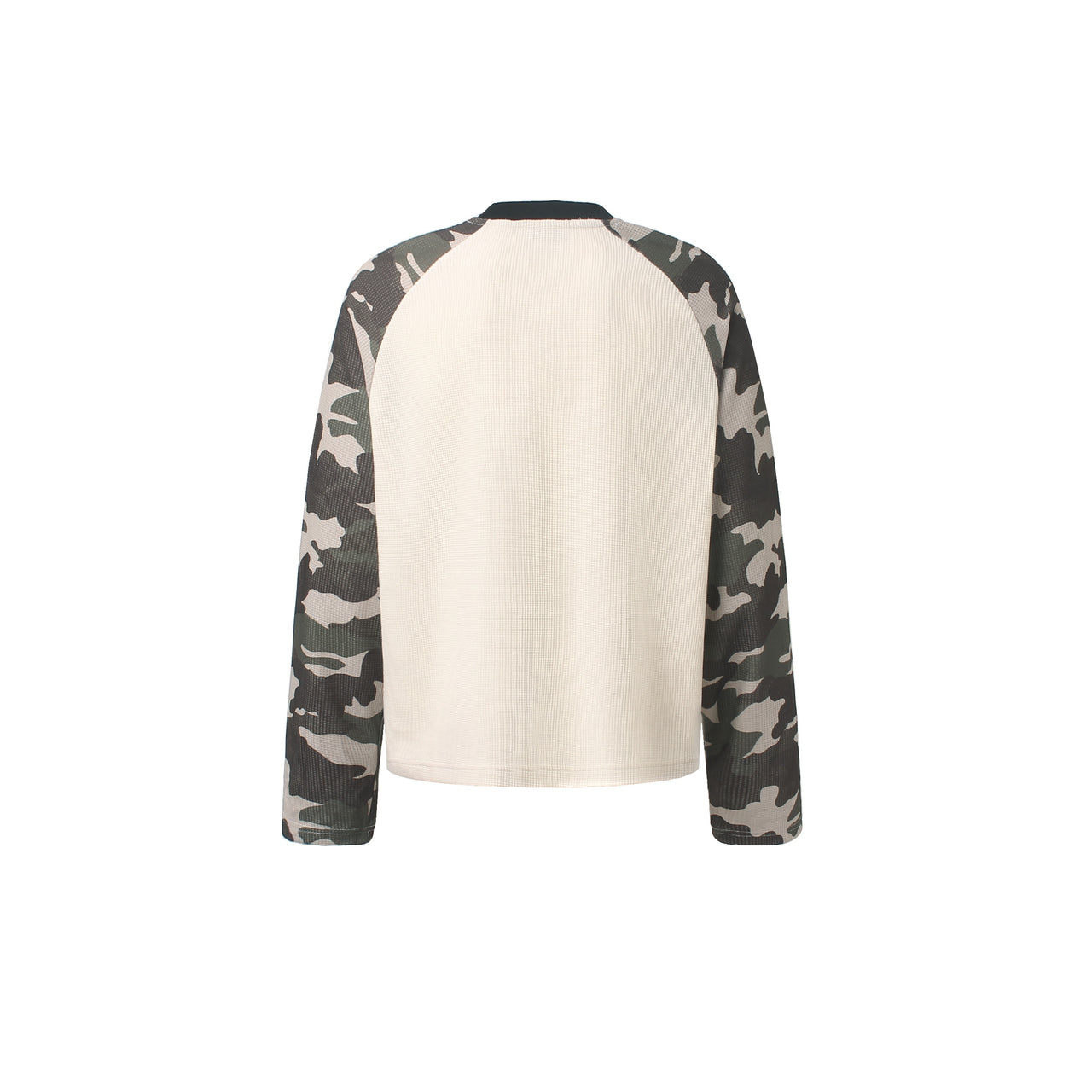 Omirad Camo Sleeve Waffle Long Sleeve