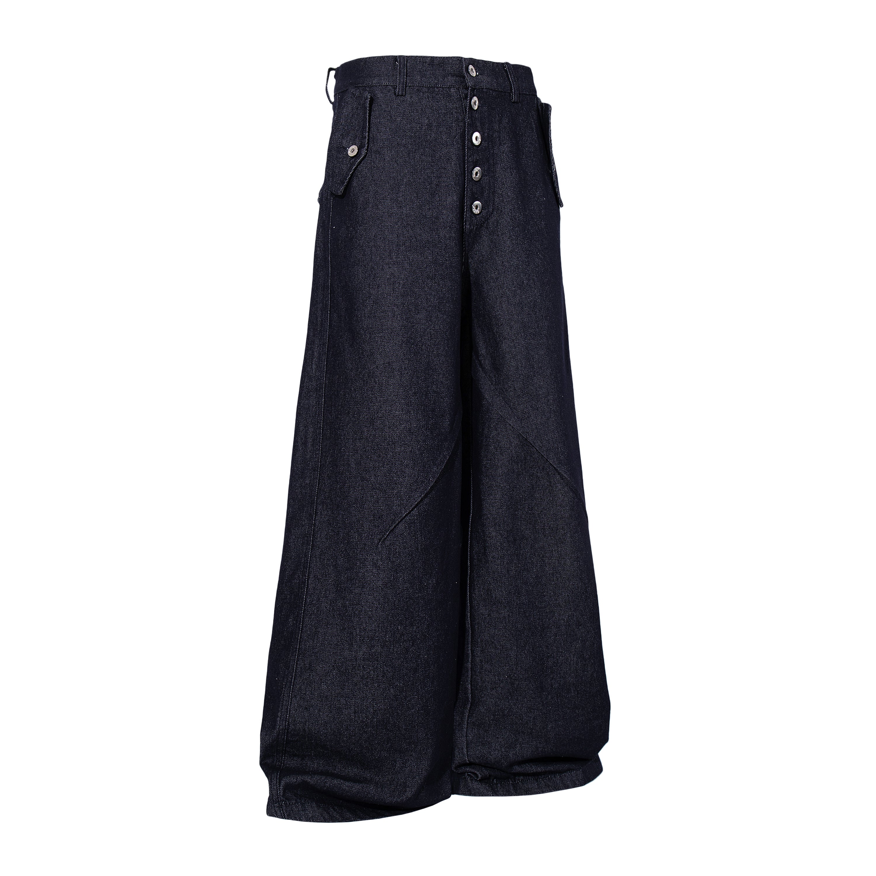 Omirad Panel Construction Wide Leg Denim Pants - omirad