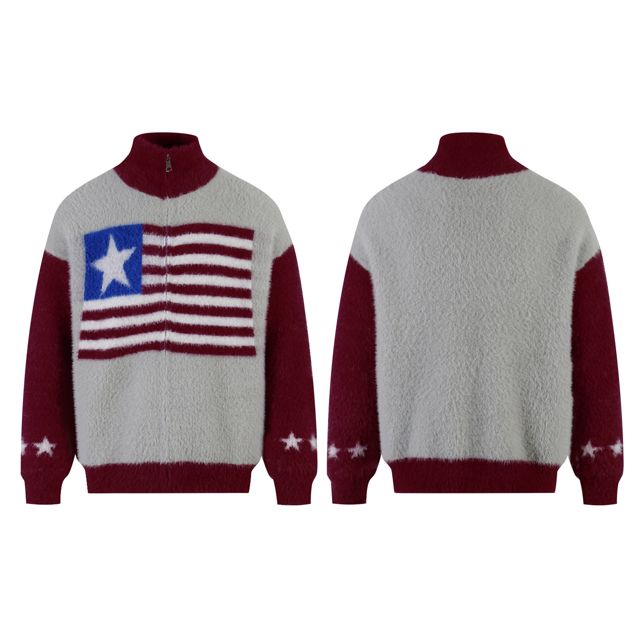 Vintage Jacquard Panelled Sweater