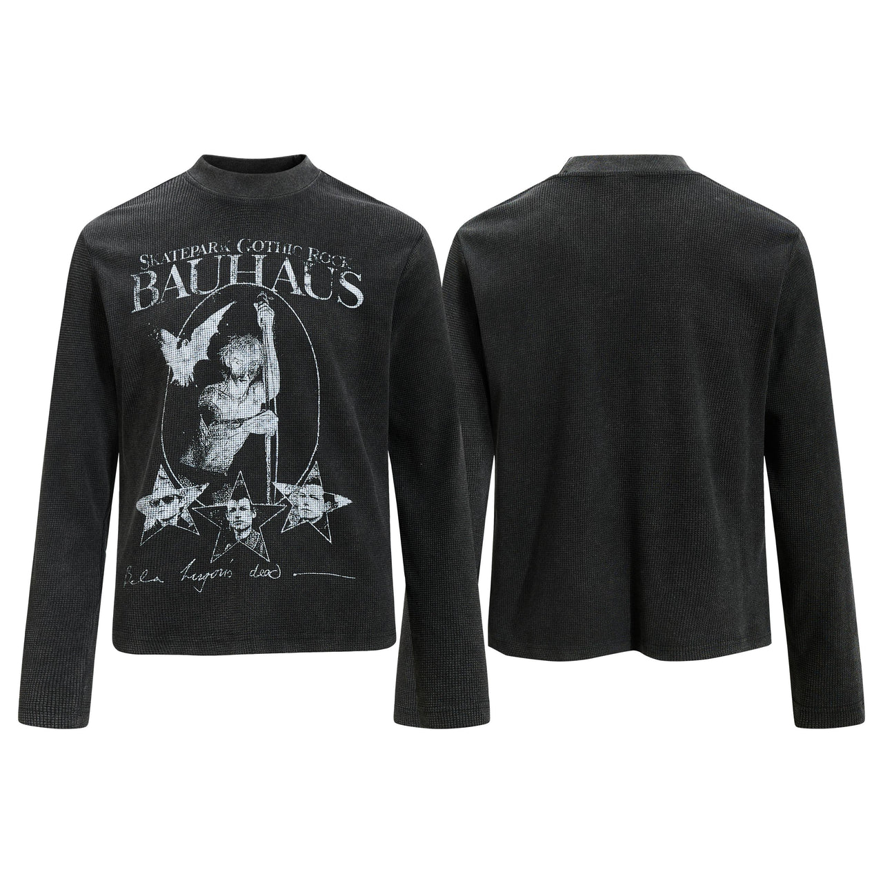 Omirad Bauhaus Graphic Waffle Long Sleeve Tee