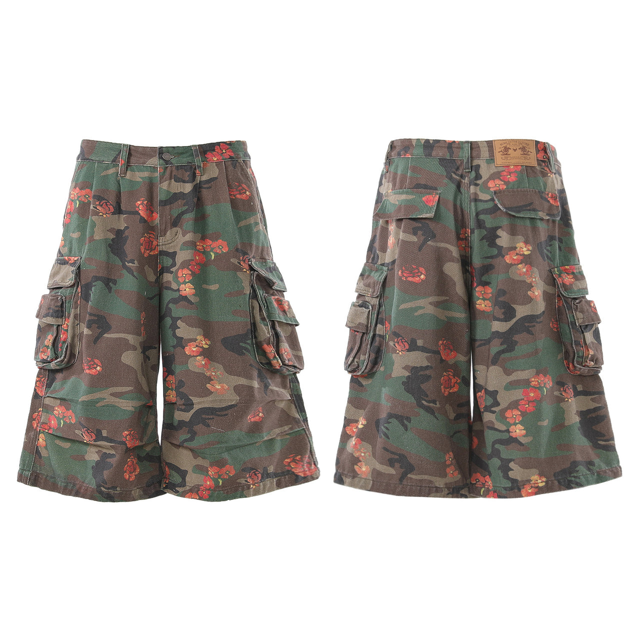 Omirad “Floral Camo Cargo Shorts”
