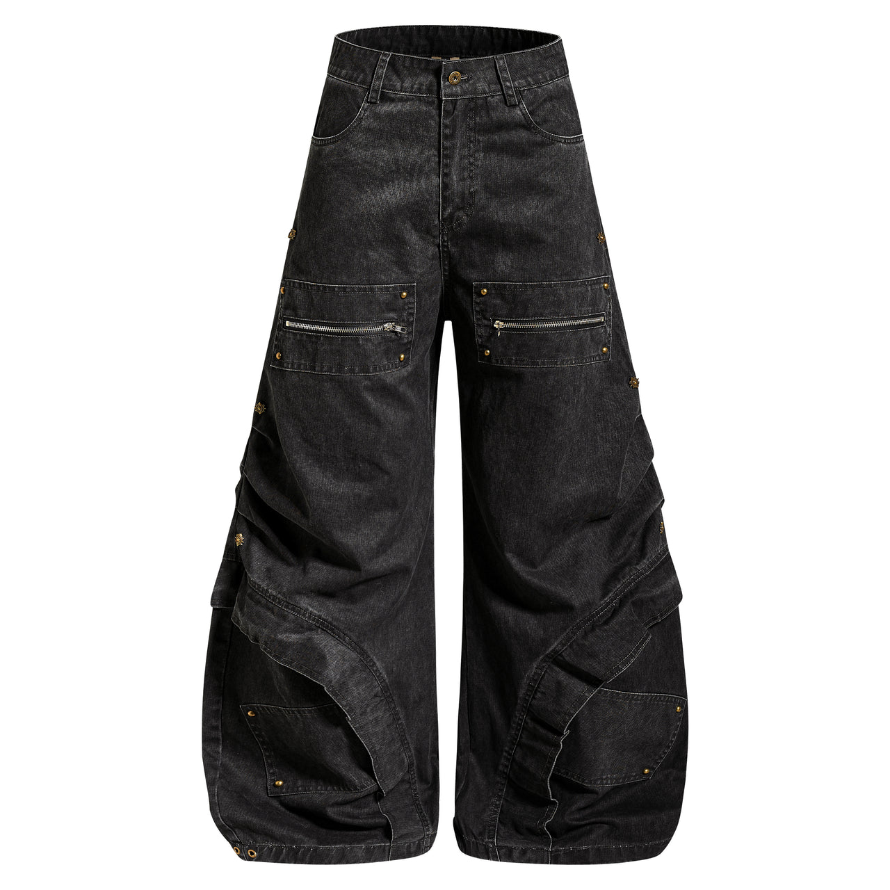 Omirad Multi-Zip Panel Denim Pants