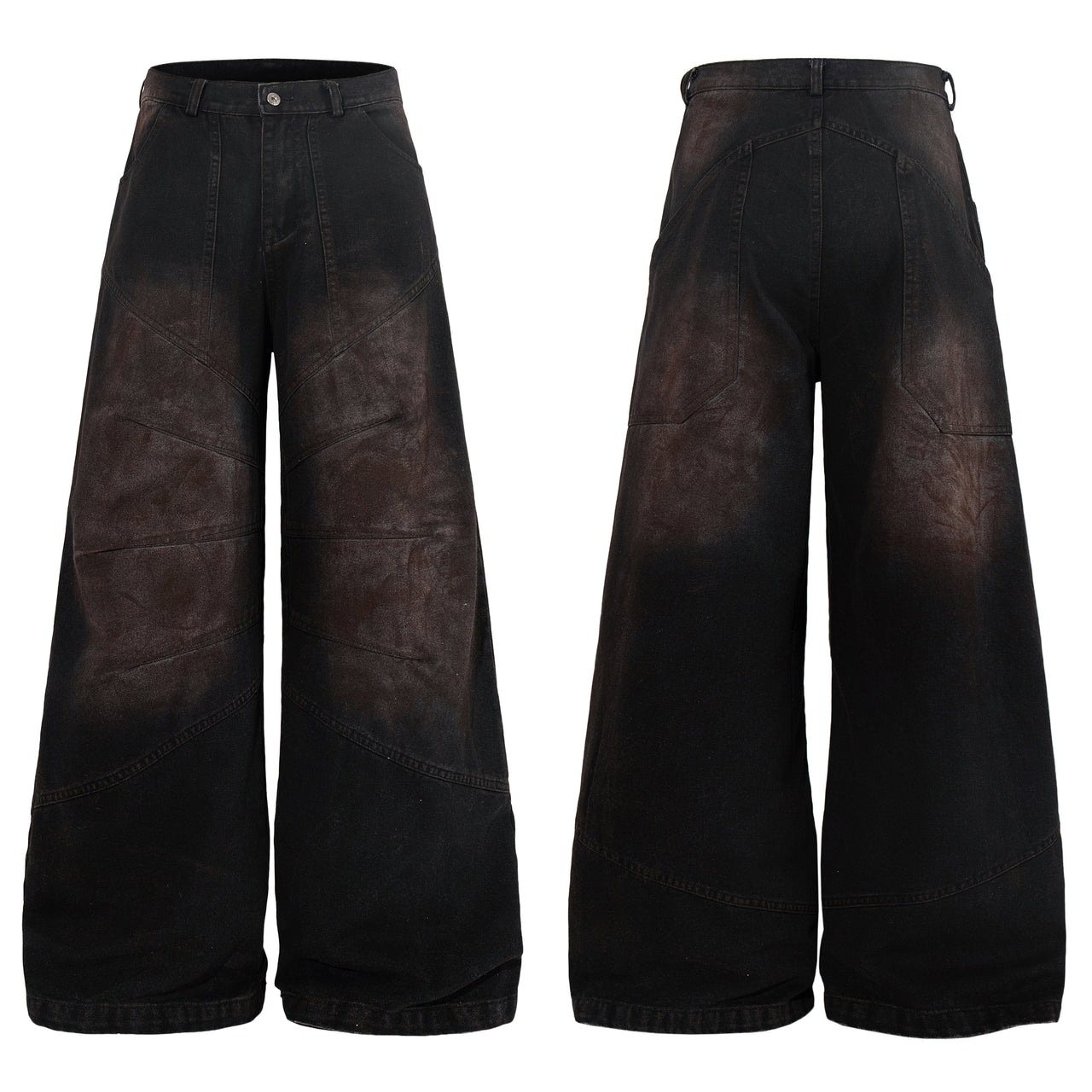 Omirad Panel-Washed Wide-Leg Pants