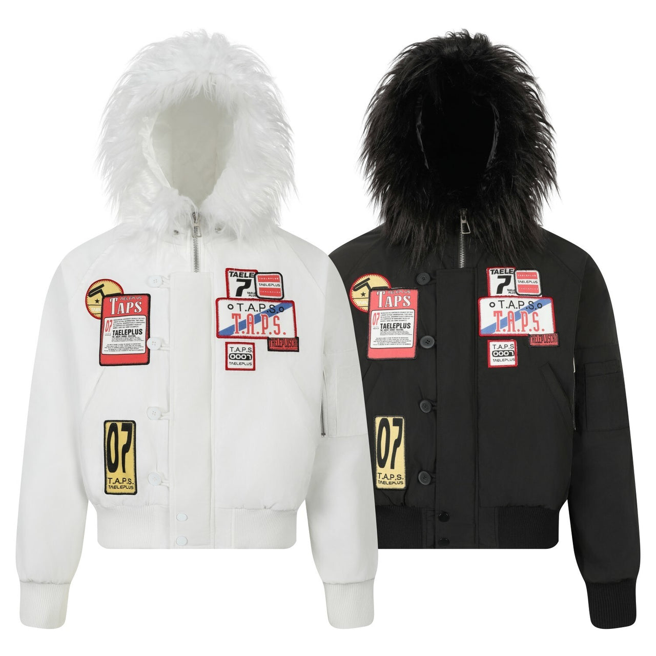 Omirad Faux Fur Hooded Bomber Jacket