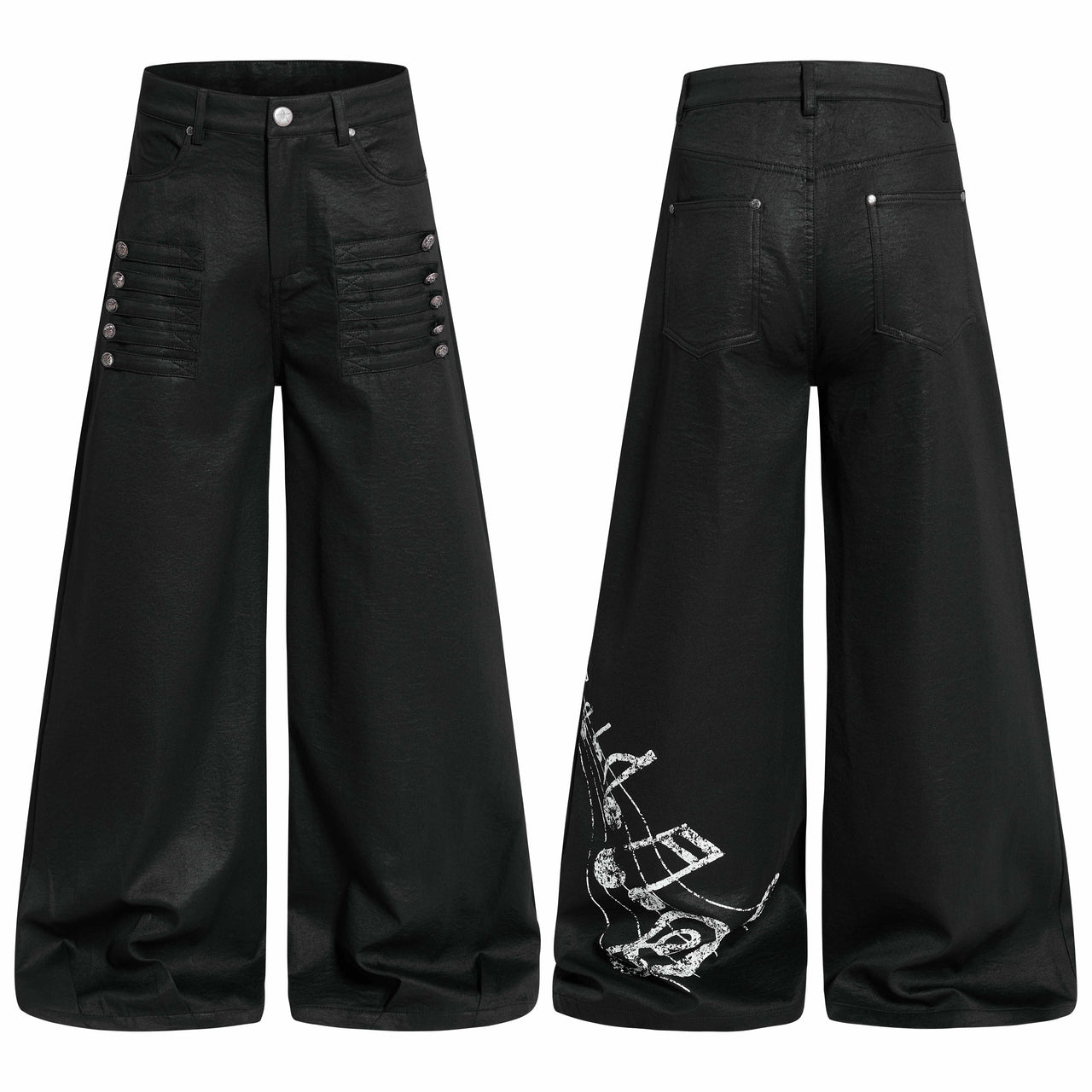 Omirad Gothic Wide-Leg Pants