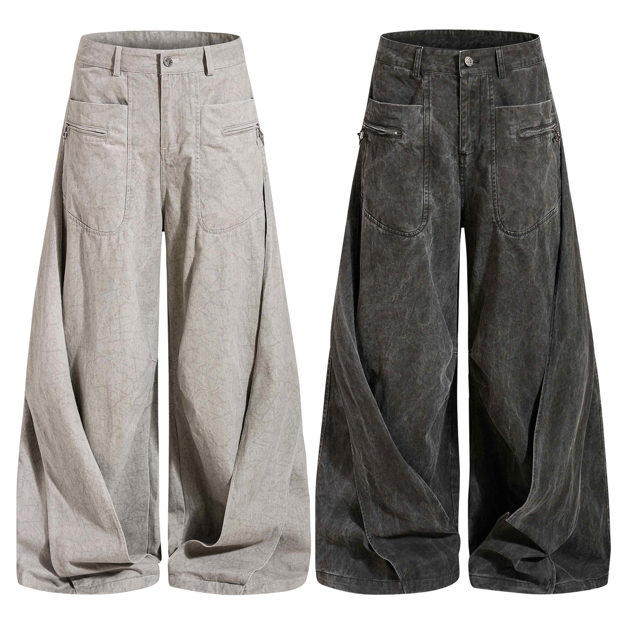 Omirad Washed Balloon Denim Jeans