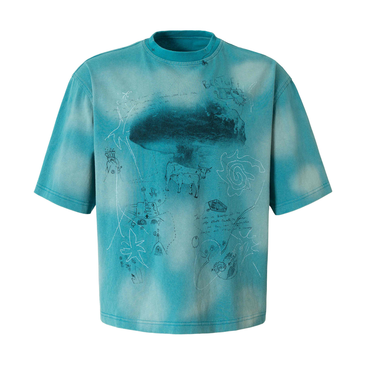 Omirad “Abstract Sketch Washed Tee”
