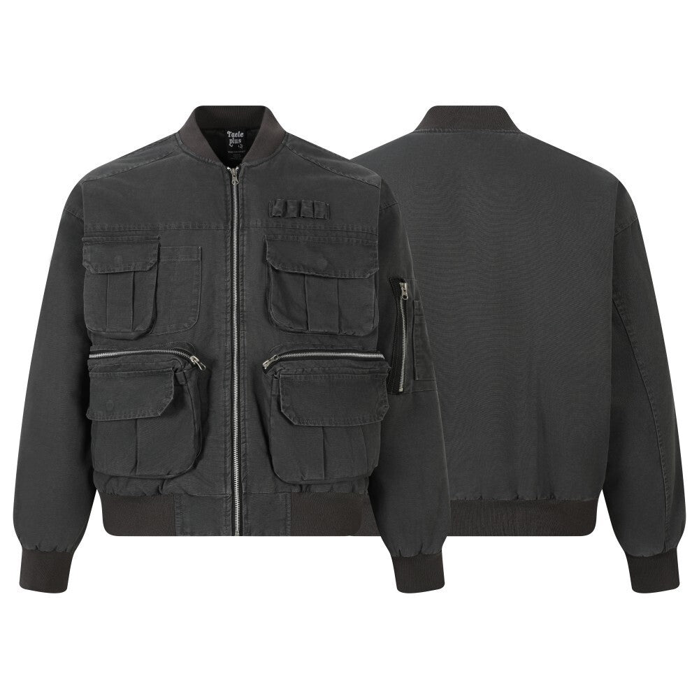 American High-Street Padded Aviator Bomber Pocket Jacket