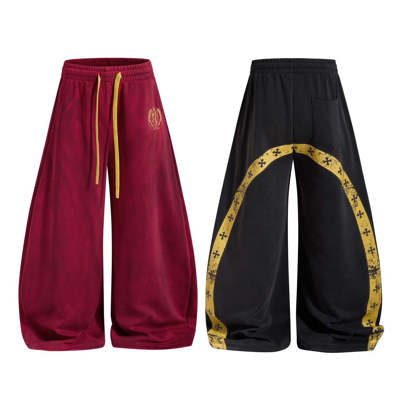 Omirad Crest Wide-Leg Sweatpants