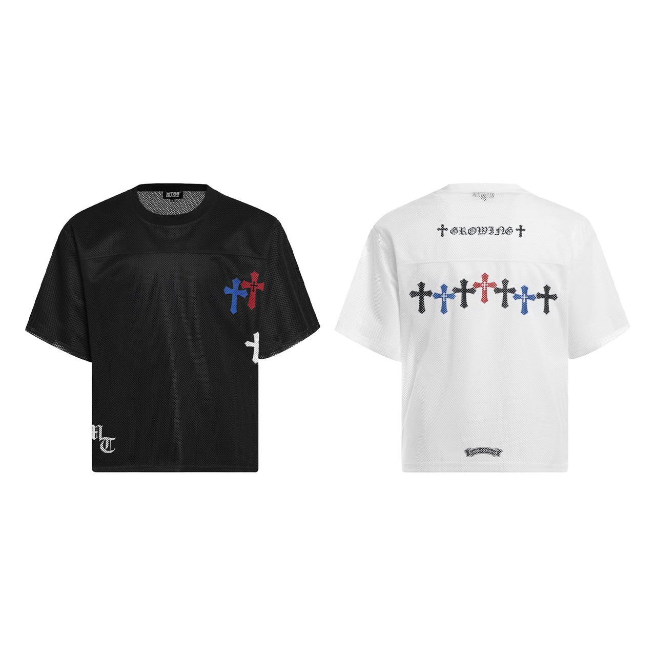 American Vintage Cross Mesh Sports Tee