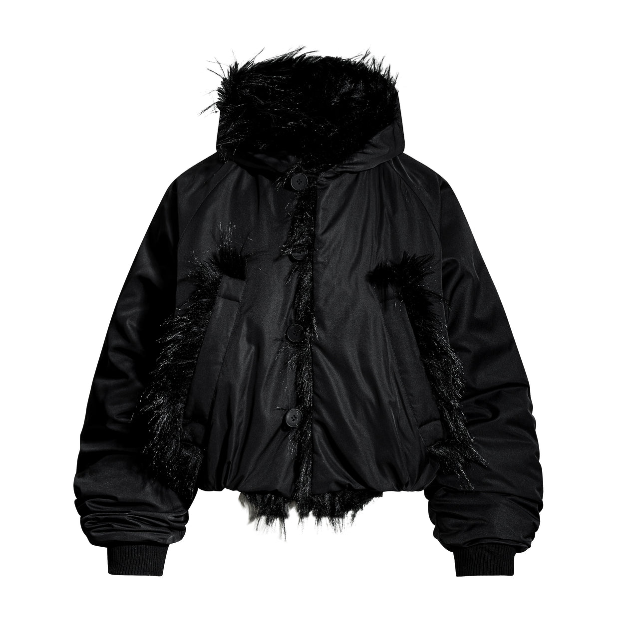 Omirad Fur-Edge Hooded Jacket