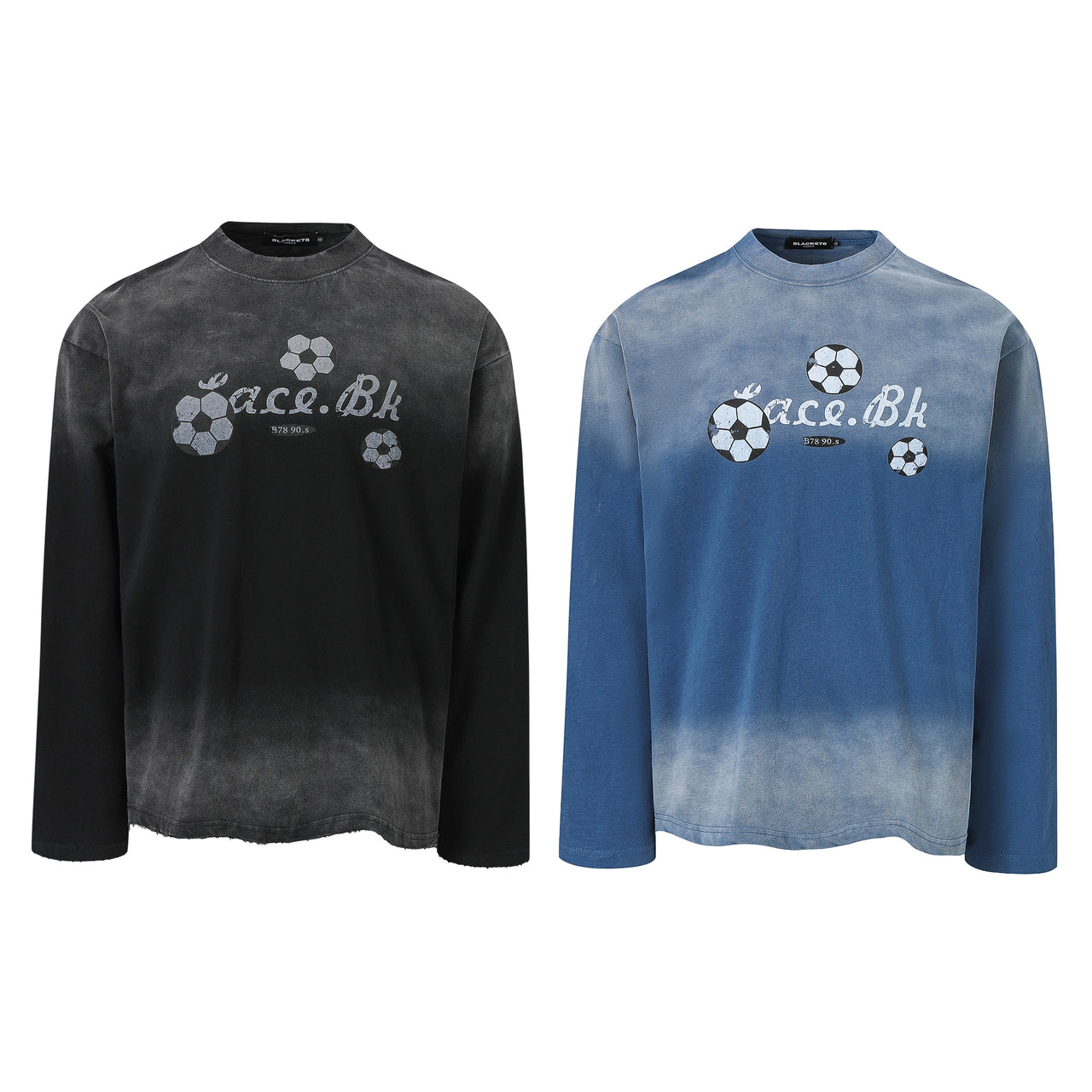 American Vintage Distressed Gradient Sweatshirt