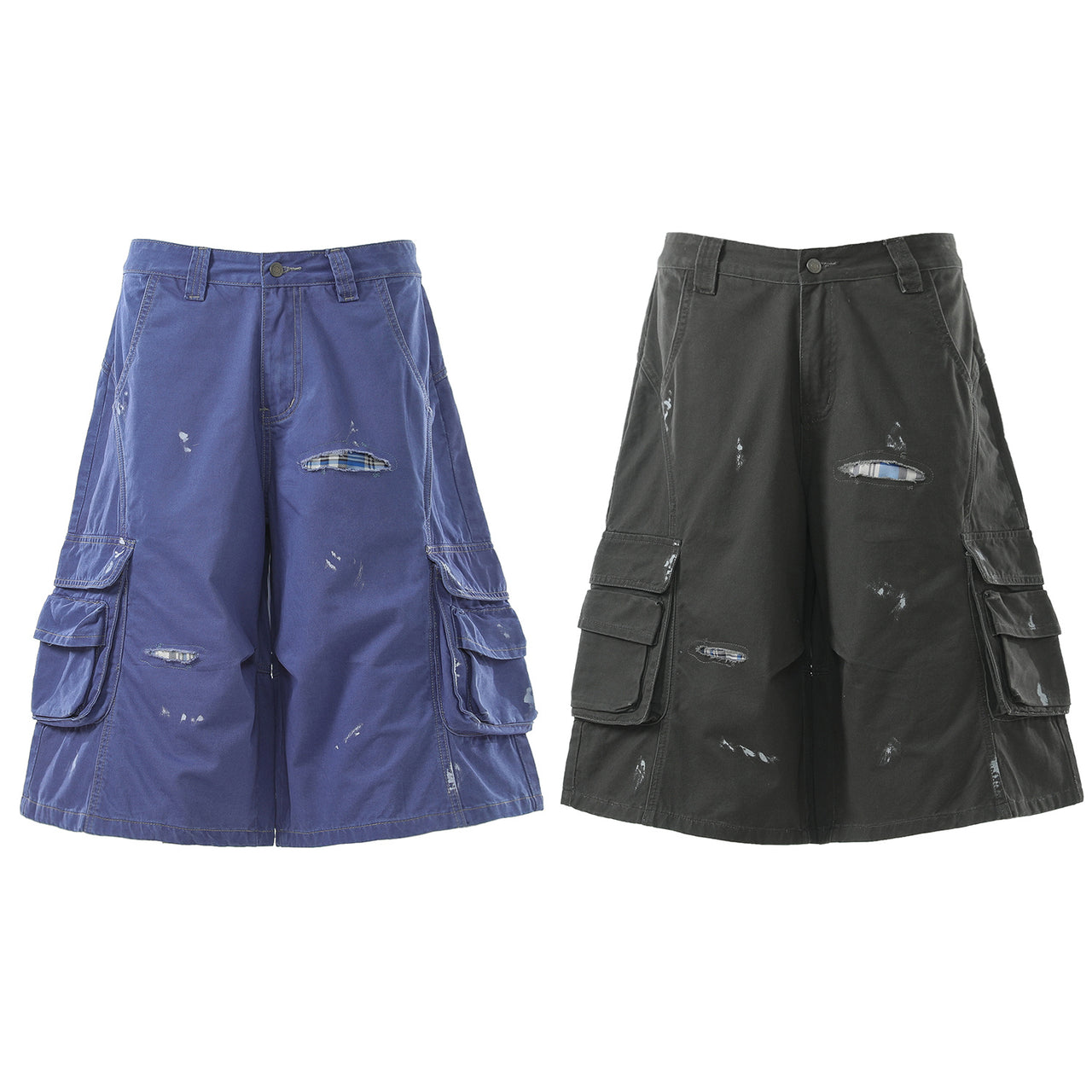 Omirad “Distressed Utility Cargo Shorts”