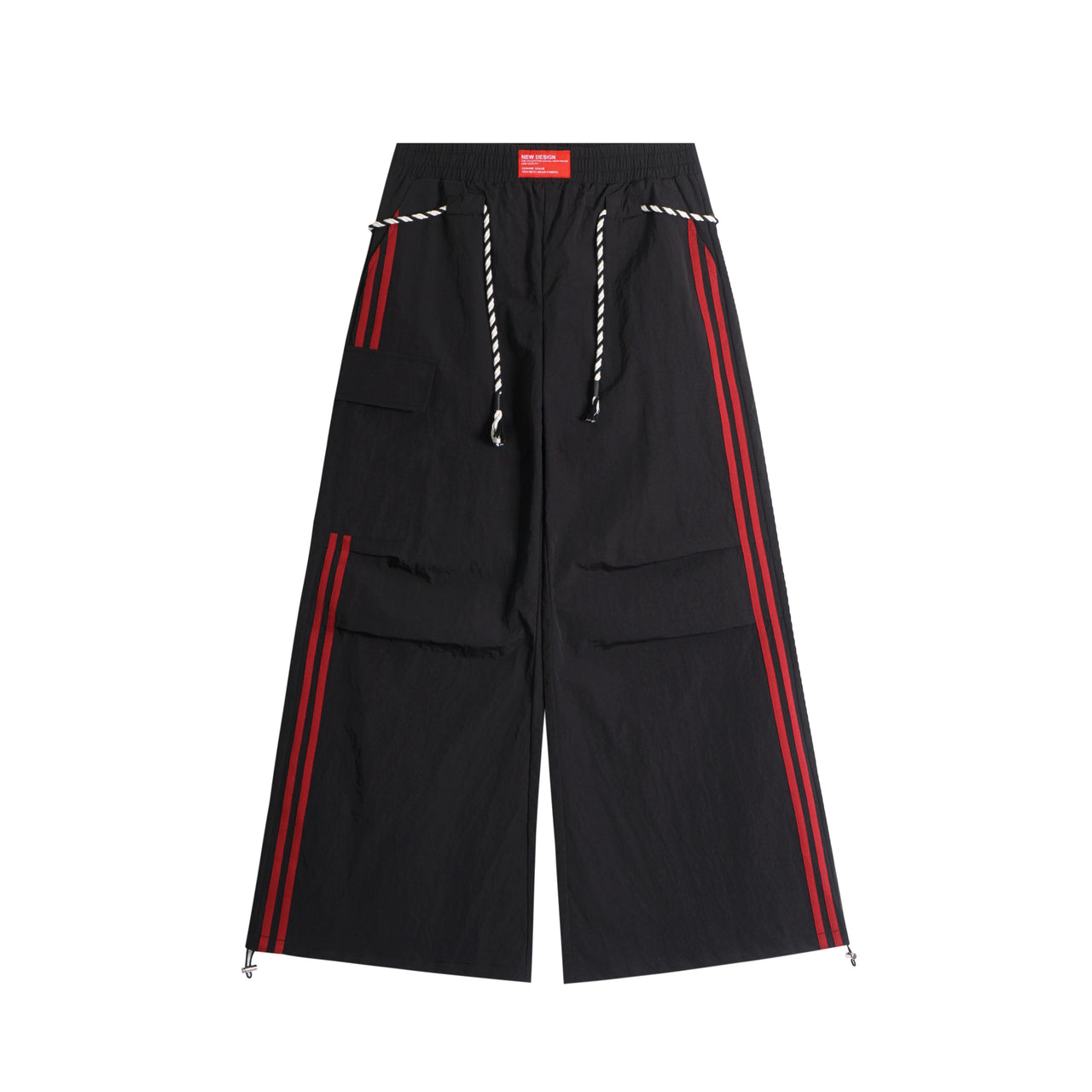 American Vintage Striped Patchwork Casual Pants