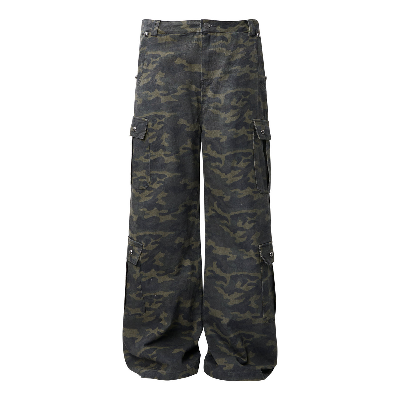 Omirad Camo Wide-Leg Cargo Pants