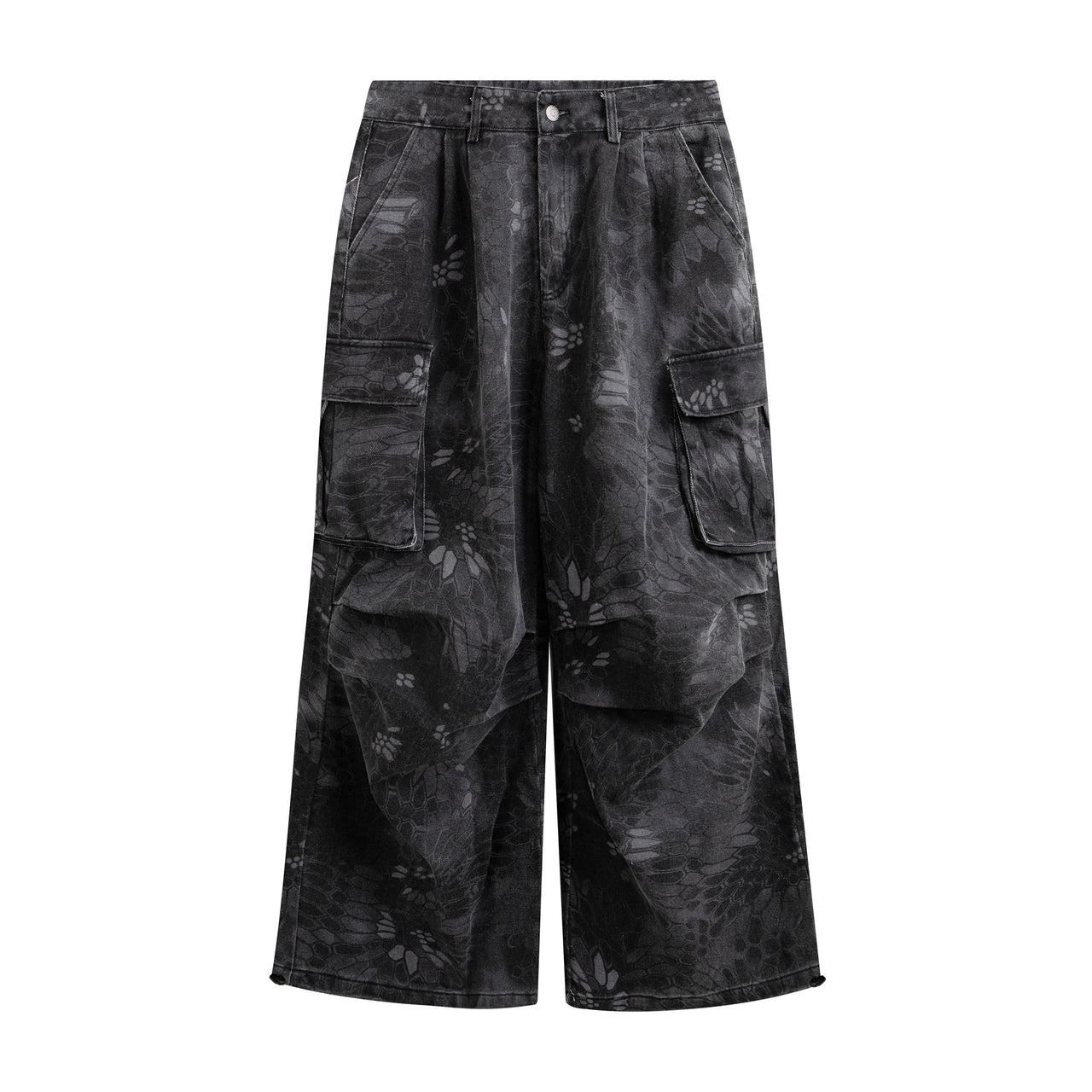 American Vintage Camouflage Snakeskin Cargo Jeans