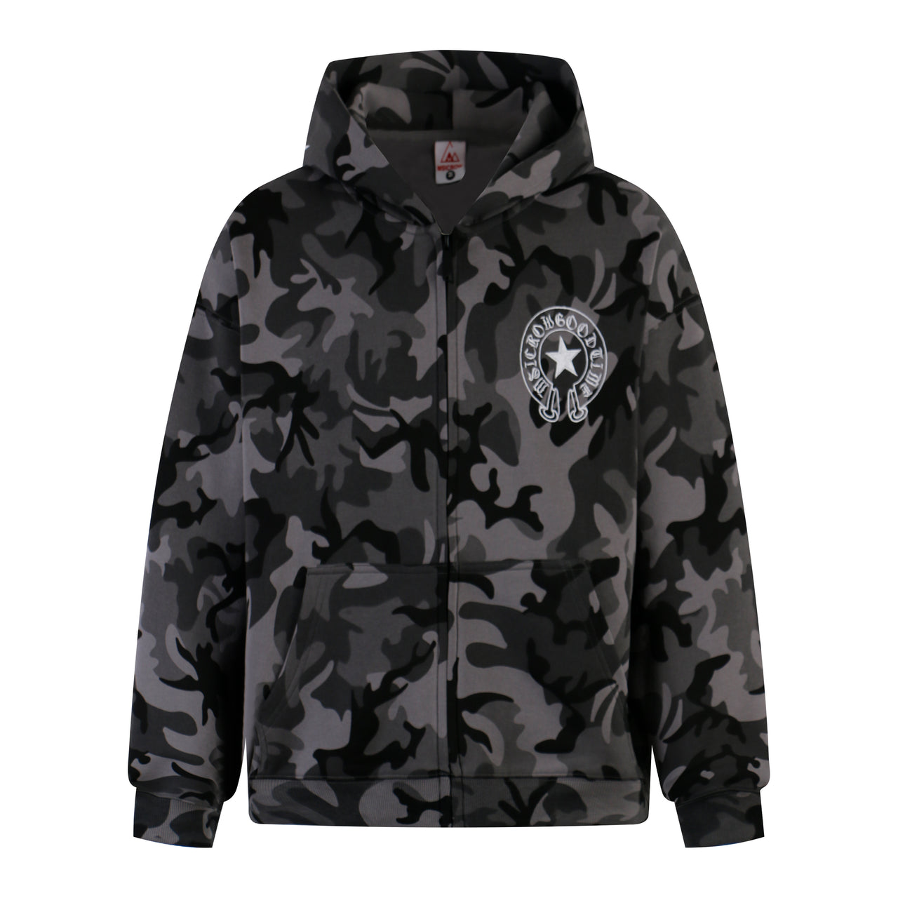Streetwear Minimalist Zip-Up Hoodie