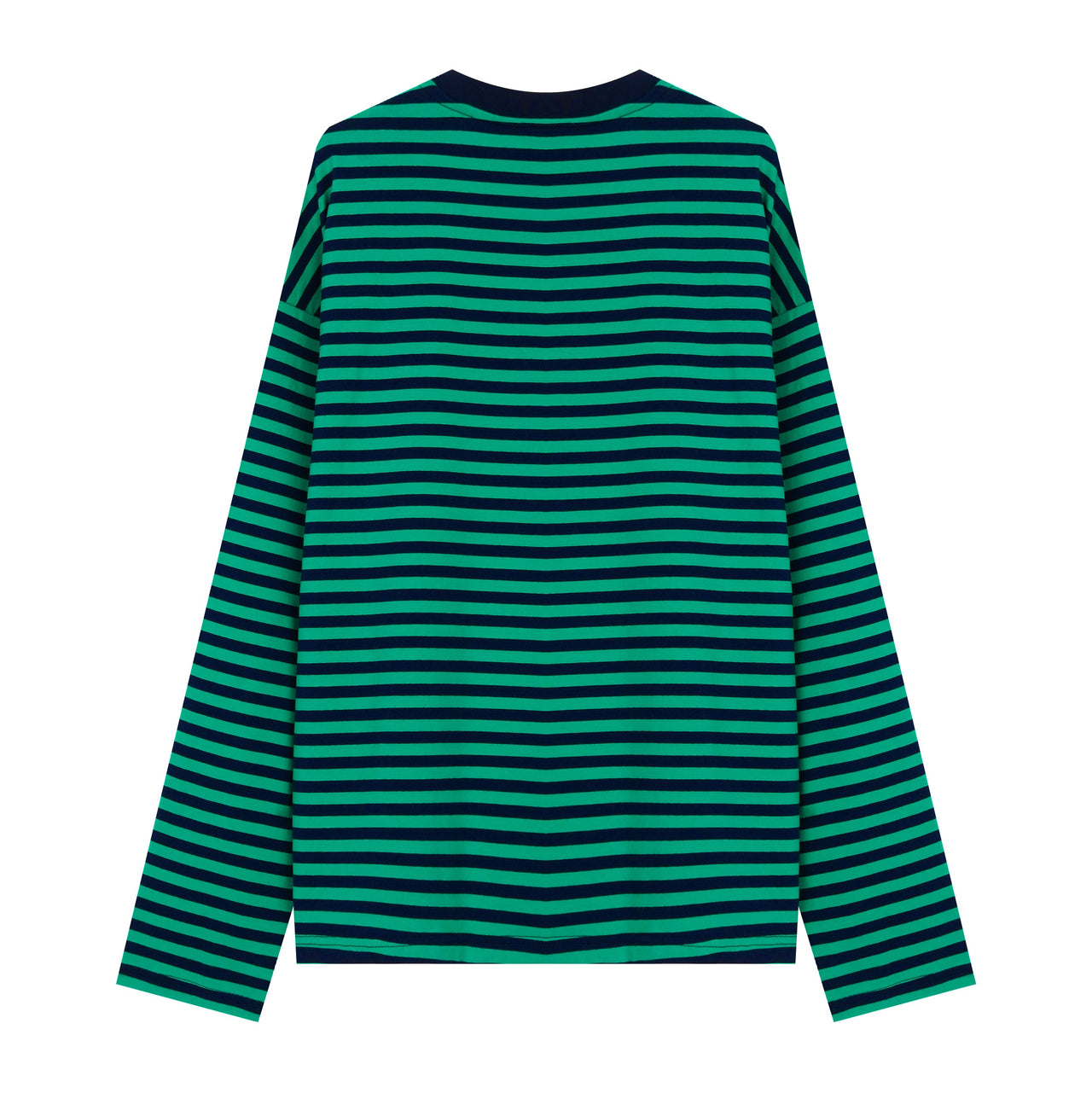 Omirad Green Striped Long Sleeve Tee