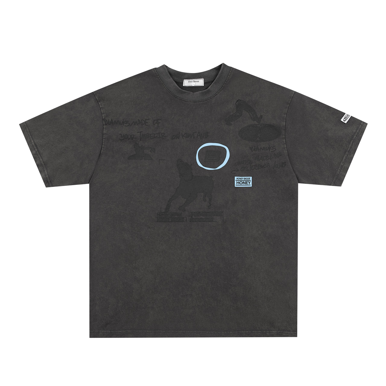American Vintage Acid Wash Distressed Tee