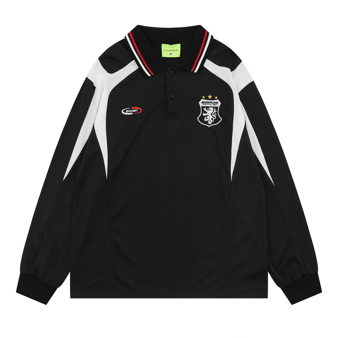 Vintage American Embroidered Polo Collar Sweatshirt