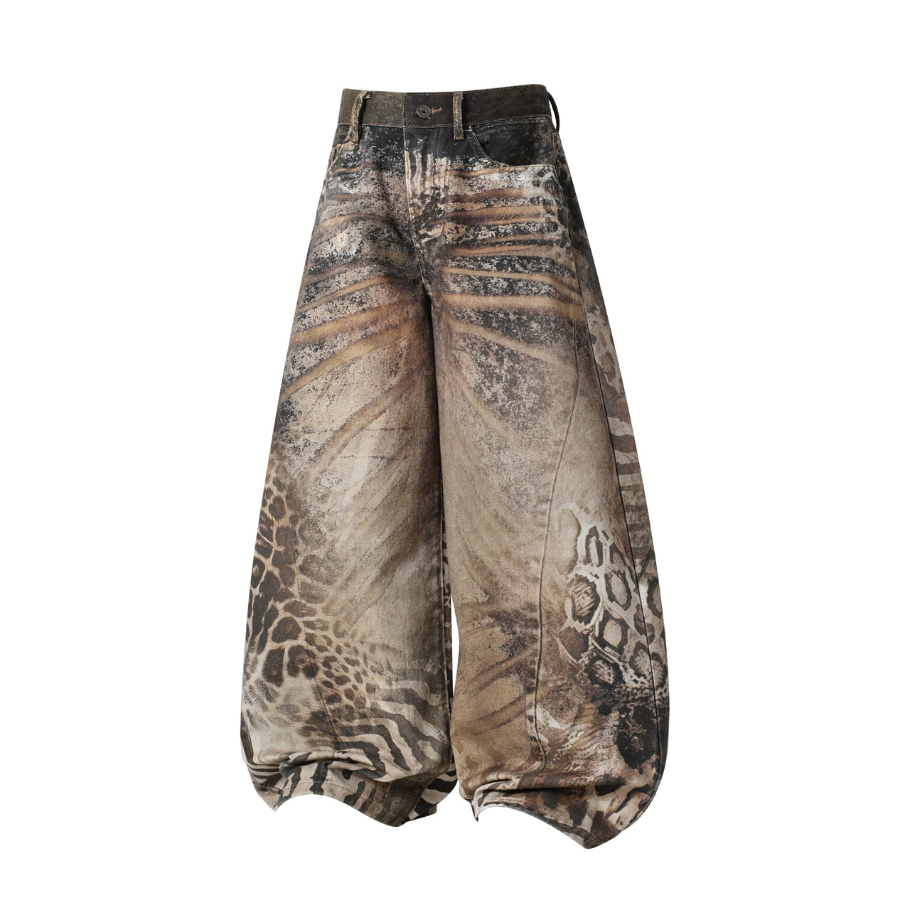 Omirad “Savage Pattern Balloon Jeans”