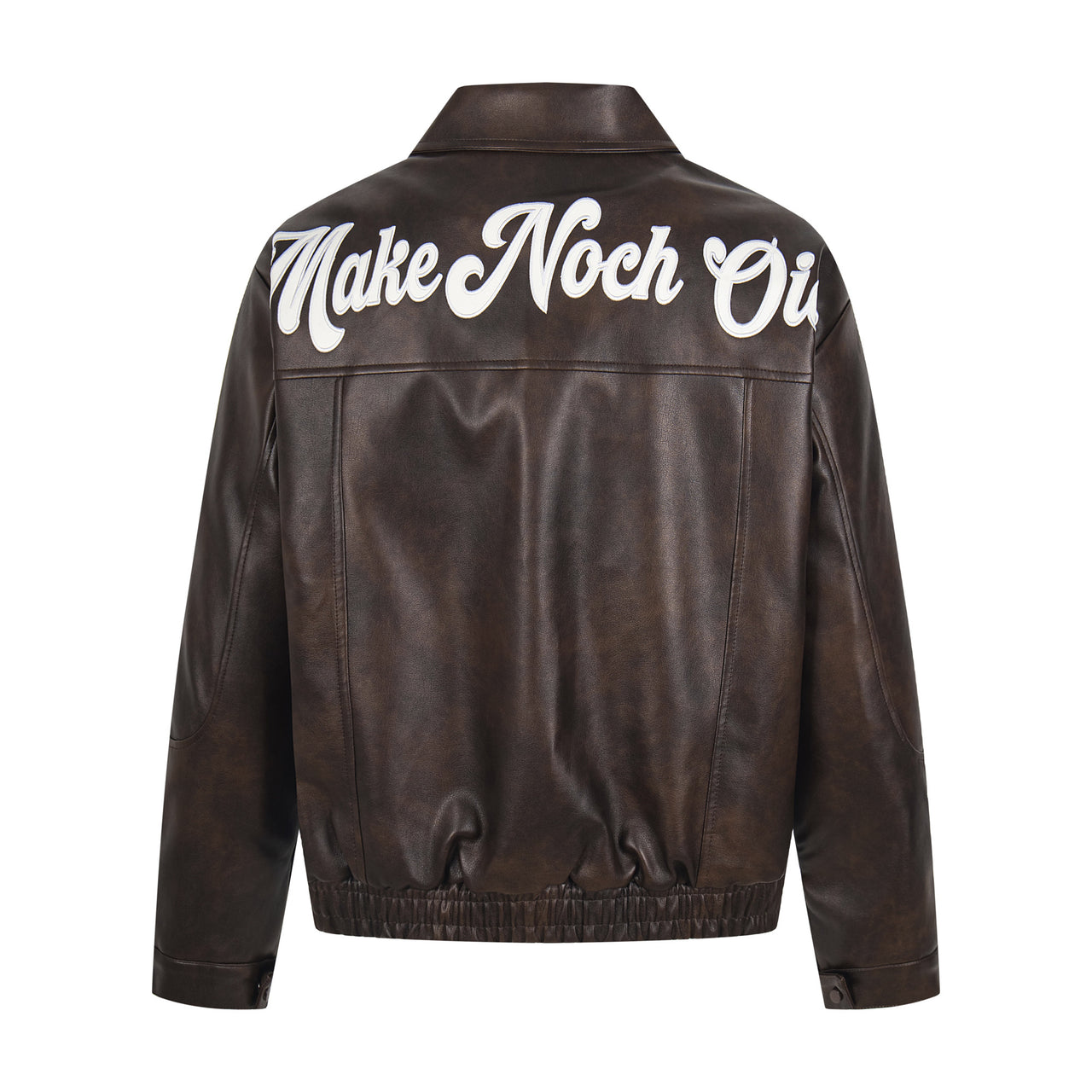 Omirad Vintage Lettering PU Jacket
