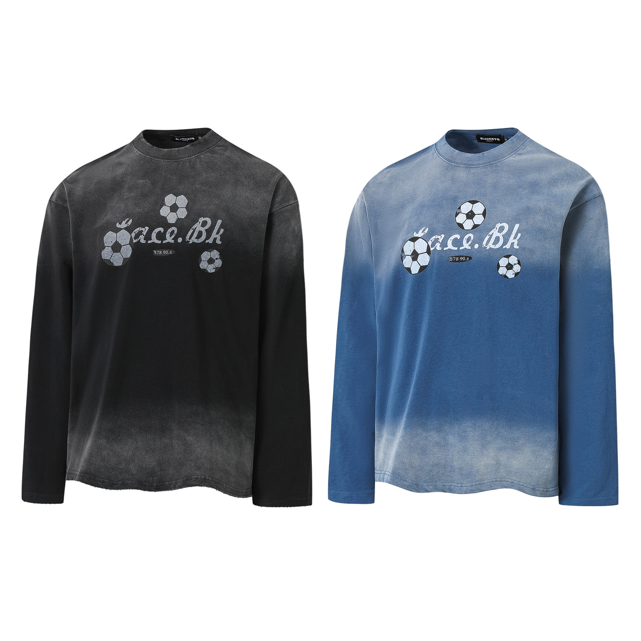 American Vintage Distressed Gradient Sweatshirt