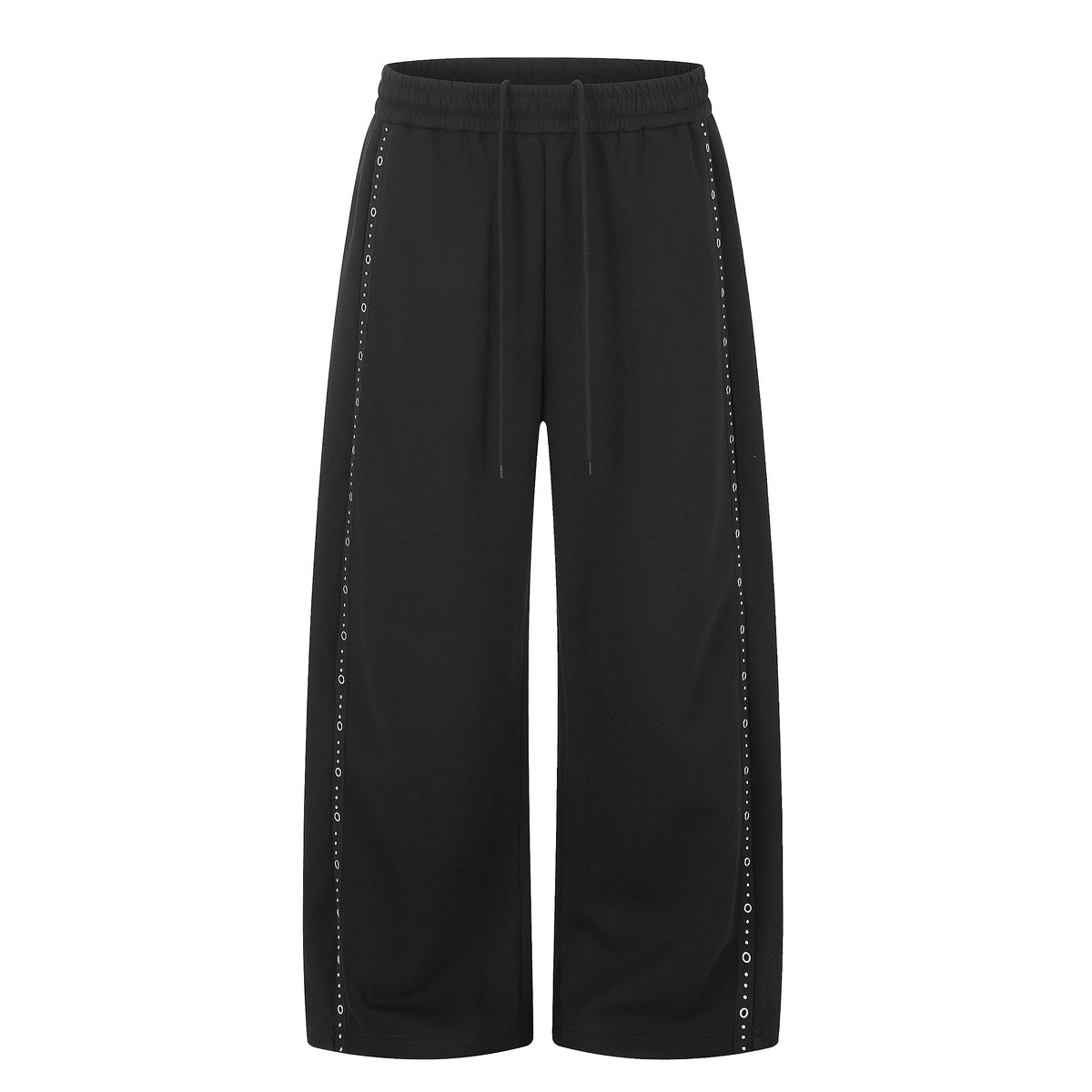 Omirad Eyelet Trim Wide-Leg Sweatpants