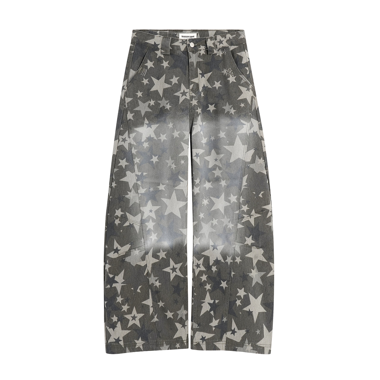 American Streetwear Star Print Jeans